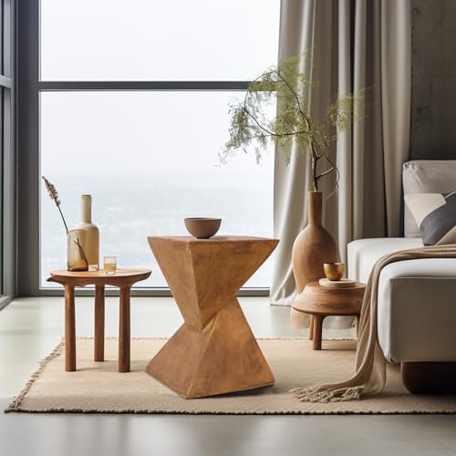 FATIVO Modern Concrete Side Table for Home