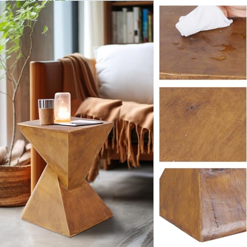 FATIVO Modern Concrete Side Table for Home