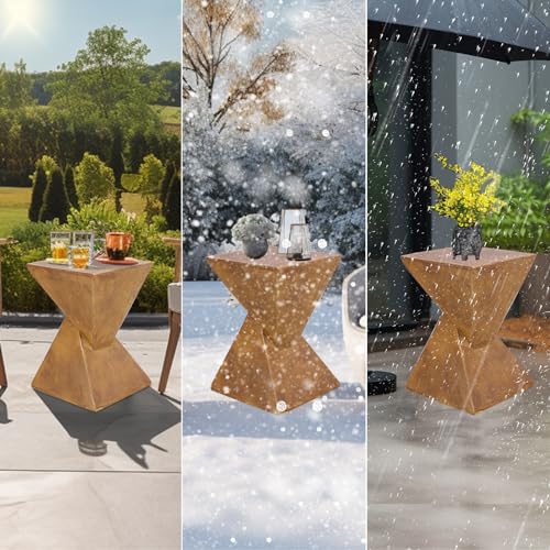 FATIVO Modern Concrete Side Table for Home
