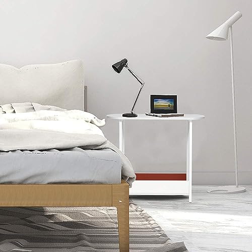 Modern Oval Side Table for Small Spaces