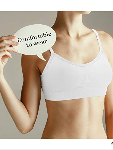 4 Pack Wireless Cami Bra Tank Tops for Women