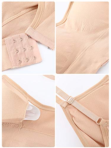 4 Pack Wireless Cami Bra Tank Tops for Women