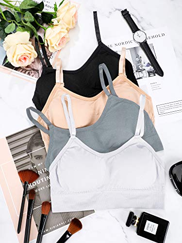 4 Pack Wireless Cami Bra Tank Tops for Women