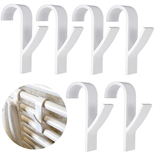 XZSomaloy 6-Pack Plastic Radiator Towel Hooks