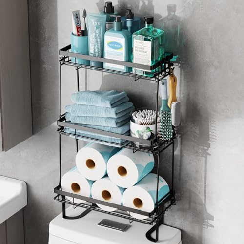 Three-Tier Over Toilet Storage Rack Organizer