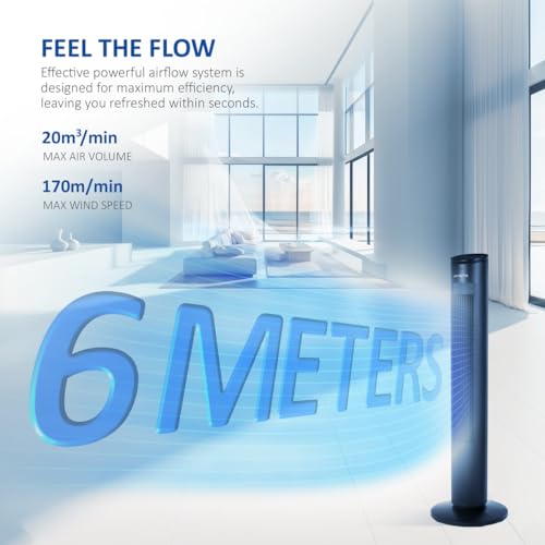 NETTA 42" Bladeless Tower Fan with Remote Control