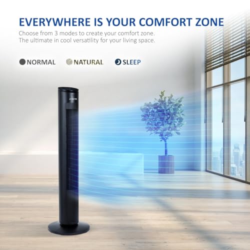 NETTA 42" Bladeless Tower Fan with Remote Control