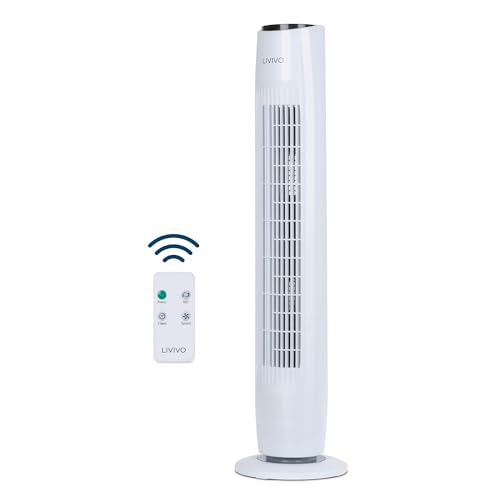 LIVIVO 32" Remote Tower Fan - Ultra Slim & Quiet