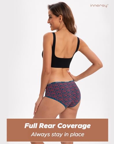INNERSY Women's Cotton Stretch Briefs Multipack 6