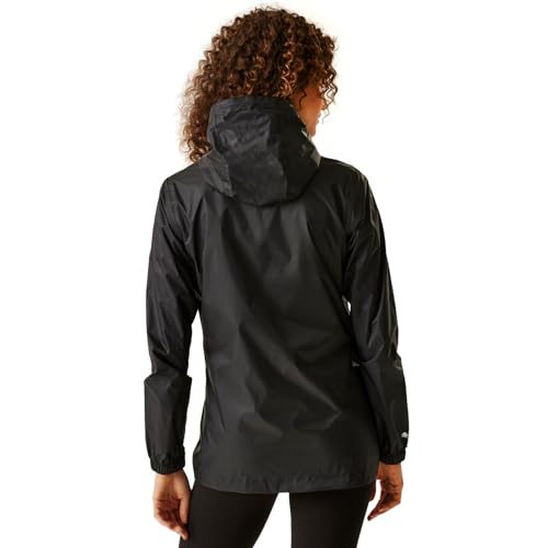 Regatta Women's Pack-It Waterproof Jacket, Black