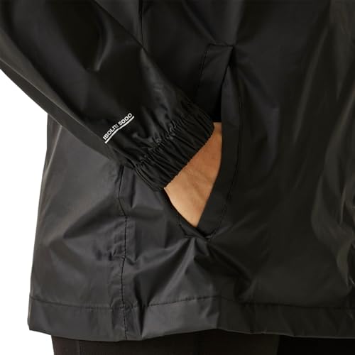 Regatta Women's Pack-It Waterproof Jacket, Black