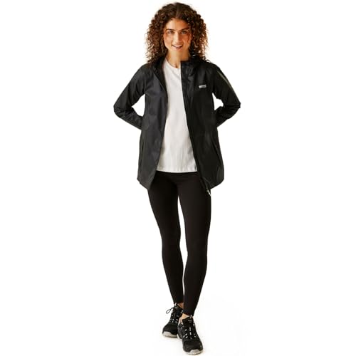 Regatta Women's Pack-It Waterproof Jacket, Black