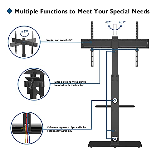 Universal Height Adjustable TV Stand for 30-70" Screens