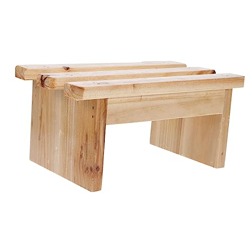 Gogogmee Wooden Bath Stool and Foot Rest
