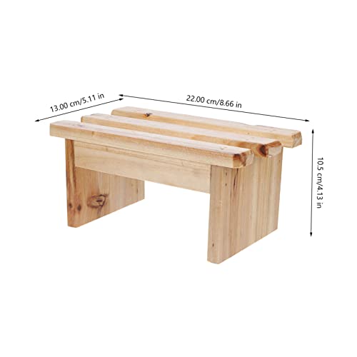 Gogogmee Wooden Bath Stool and Foot Rest