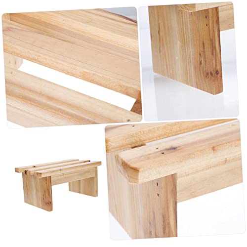 Gogogmee Wooden Bath Stool and Foot Rest