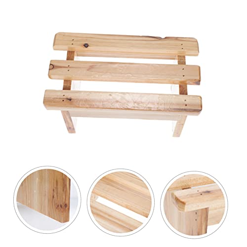 Gogogmee Wooden Bath Stool and Foot Rest