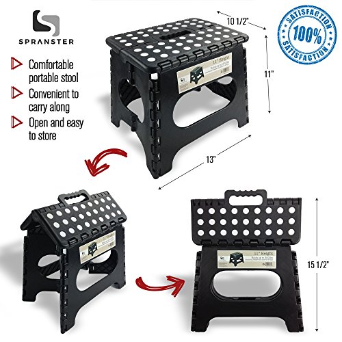 Spranster 11" Folding Step Stool - 300lb Capacity