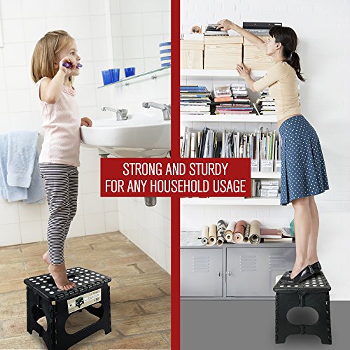 Spranster 11" Folding Step Stool - 300lb Capacity