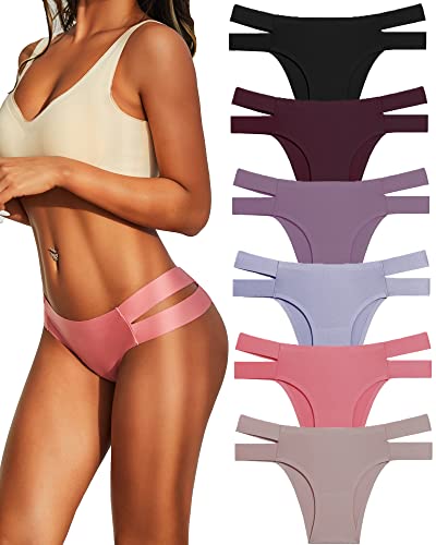 FINETOO Women's Seamless Briefs Pack of 6