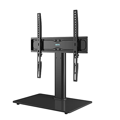 Adjustable TV Stand for 26"-55" TVs with Glass Base