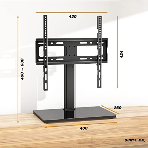Swivel Universal Table Top TV Stand for 26-55" TVs