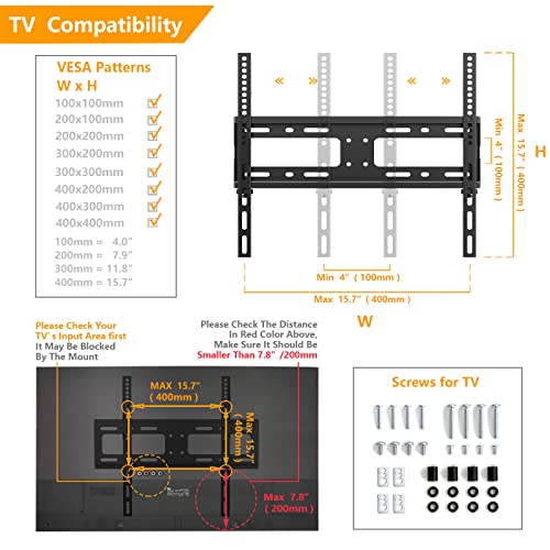 Swivel Universal Table Top TV Stand for 26-55" TVs