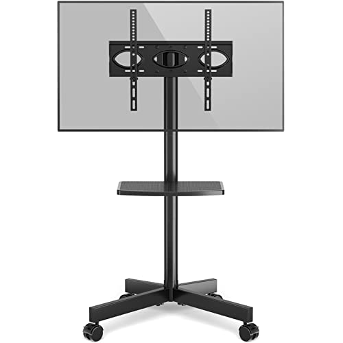 Adjustable Rolling TV Stand for 27-60 Inch TVs