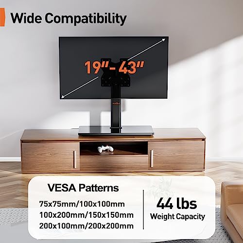 Swivel Universal TV Stand for 19-43 Inch TVs