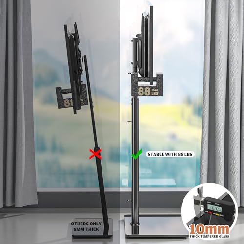 Universal Floor TV Stand with Adjustable Mount