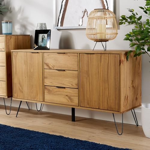 Acadia Industrial Sideboard Cabinet with Drawers