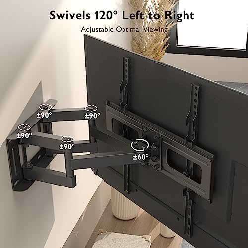 BONTEC Full Motion TV Wall Mount 23-70 Inch