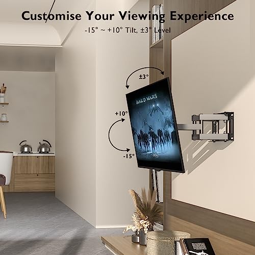 BONTEC Full Motion TV Wall Mount 23-70 Inch
