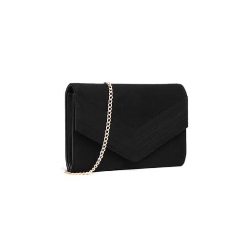 Miss Lulu Black Evening Handbag for Women