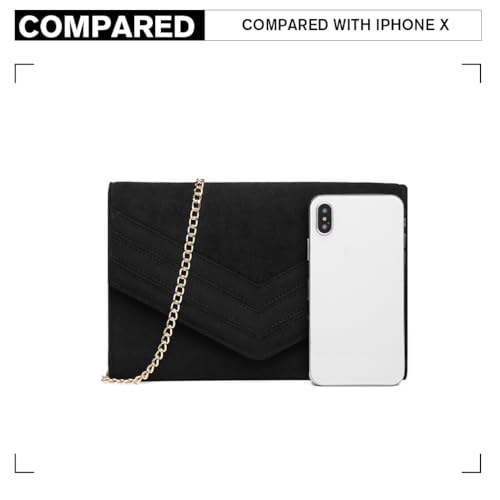 Miss Lulu Black Evening Handbag for Women