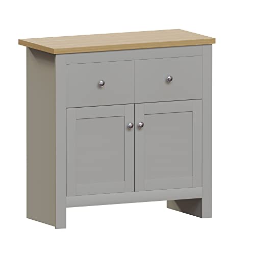 Arlington Grey & Oak Sideboard with Drawers and Doors