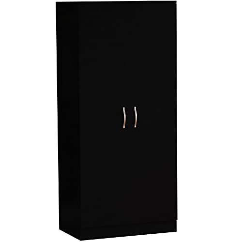 Vida Designs Riano Black 2-Door Wardrobe Storage