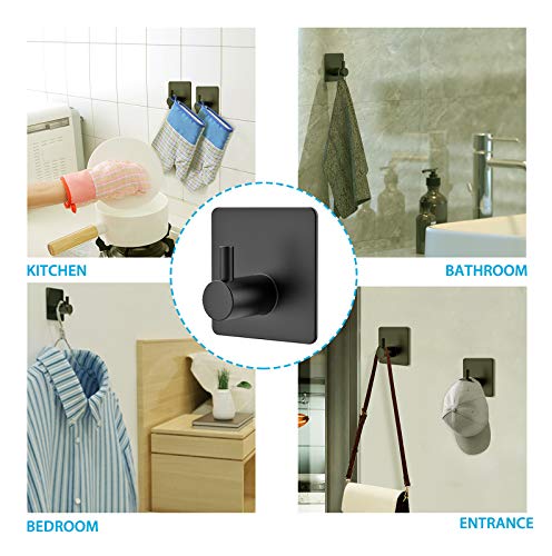 HOMEASY Self-Adhesive Towel Hooks - 5 Pack