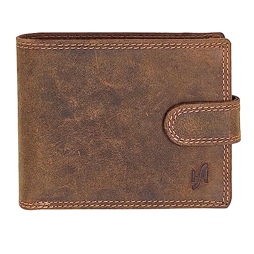 Genuine Distressed Leather RFID Wallet for Men