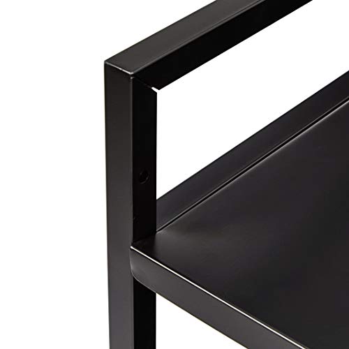 Amazon Basics Black Metal 3-Tier Kitchen Cart