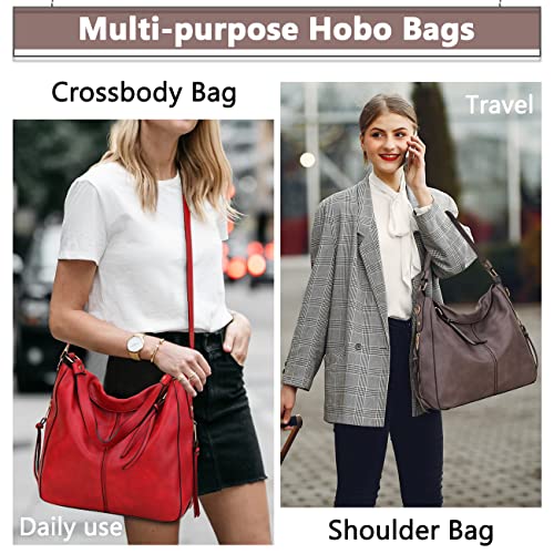 Stylish Faux Leather Hobo Bag for Women