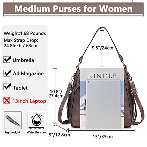 Stylish Faux Leather Hobo Bag for Women