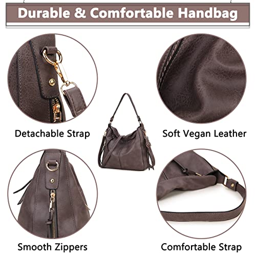 Stylish Faux Leather Hobo Bag for Women