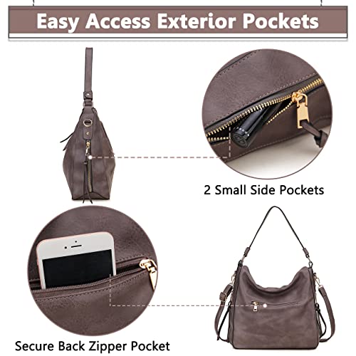 Stylish Faux Leather Hobo Bag for Women