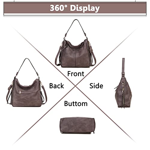 Stylish Faux Leather Hobo Bag for Women