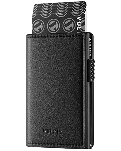 VULKIT Slim RFID Blocking Leather Card Holder