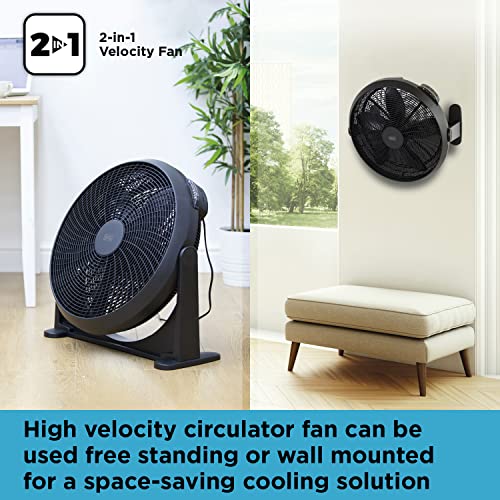 BLACK+DECKER 2-in-1 High Velocity Fan with Timer