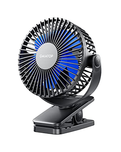 Gaiatop Mini USB Clip-On Fan, 3-Speed Cooling