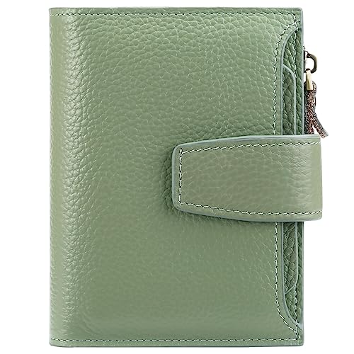 SENDEFN RFID Blocking Compact Leather Wallet Purse
