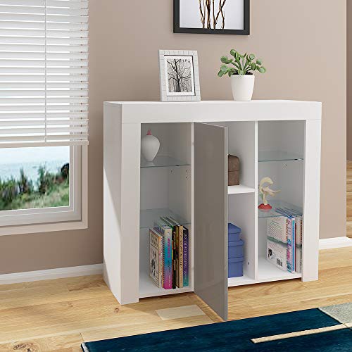 Panana LED High Gloss Sideboard Storage Cabinet